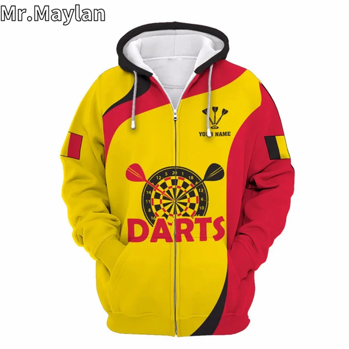 Belgium Darts 3D Personalized Apparel Jacket Men/Women Hoodie Unisex Casual Boys Streetwear Sweatshirt Pullover Sudadera Hombre