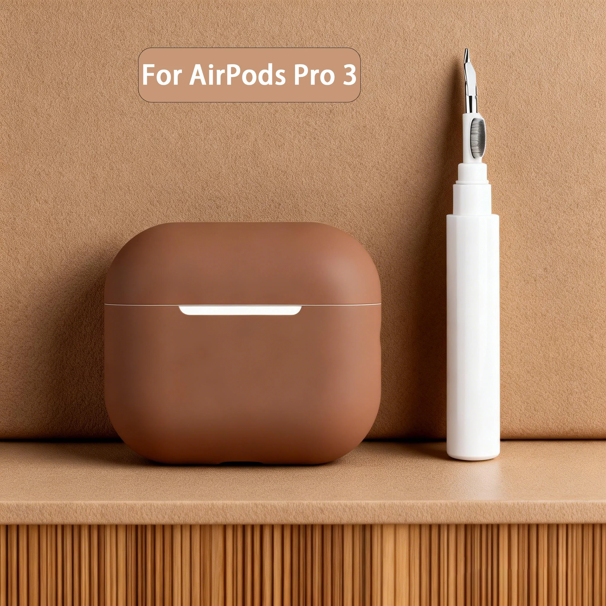 Für AirPods Pro 3 Fall Abdeckung Mit Reiniger Kit Weiche Silikon Schutzhüllen Für Apple Airpods Pro 3 Generation Hülse Funda
