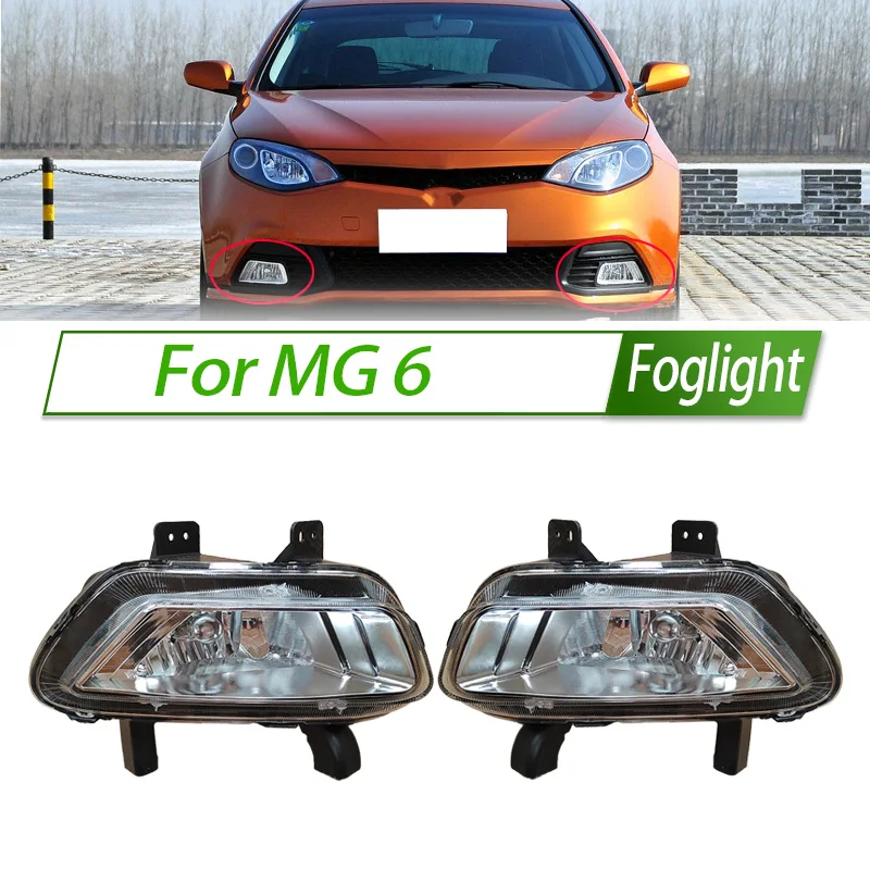 

For MG 6 Foglight Car Fog Light Assembly Halogen Front Bumper Fog Lamp Kit Replacement with Waterproof Housing