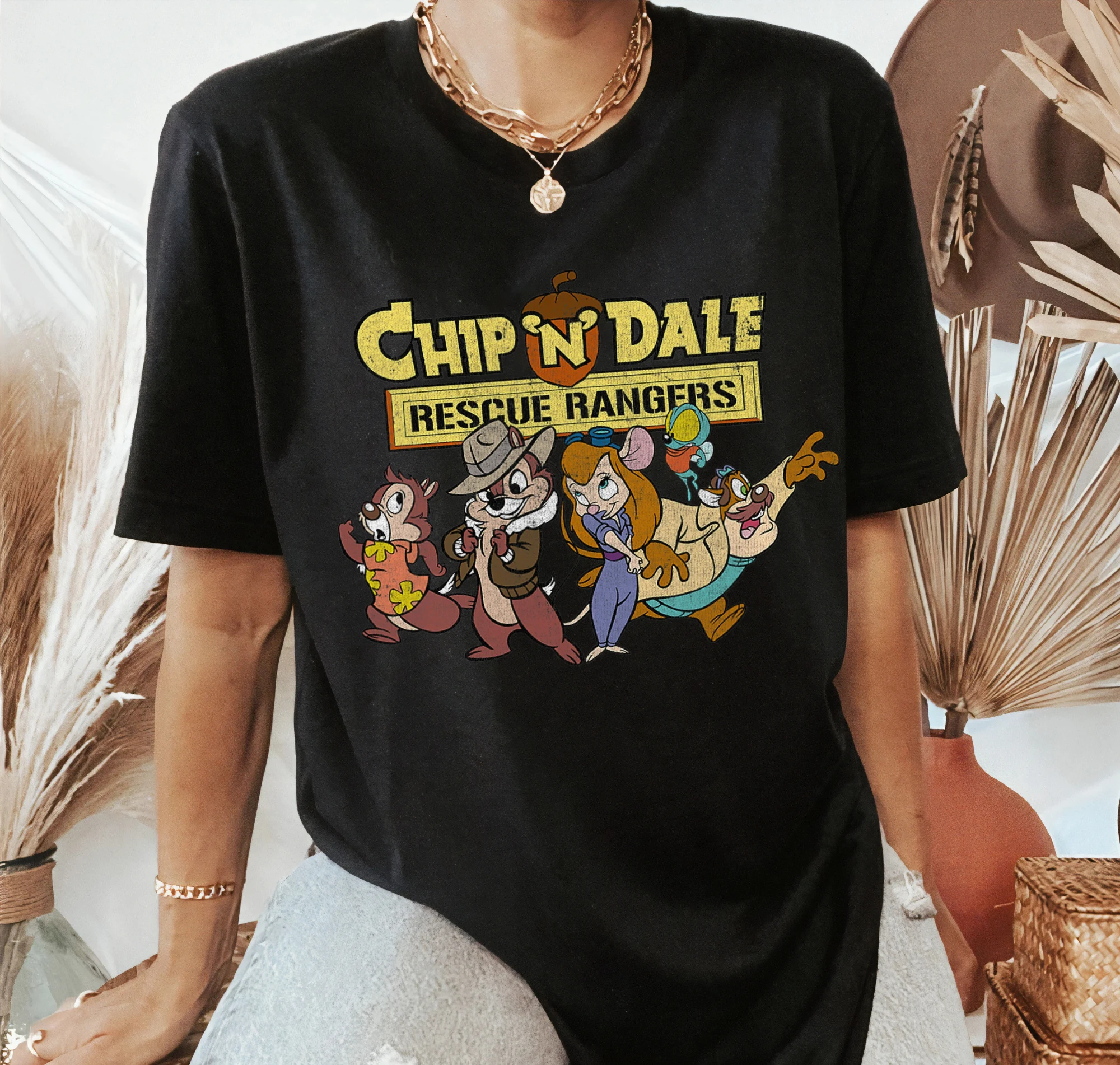 تي شيرت Disney Chip N Dale Group Rescue، تي شيرت Chip and Dale Rescue Ranger تي شيرت عائلة Disney Walt Disney World، رحلة ديزني لاند