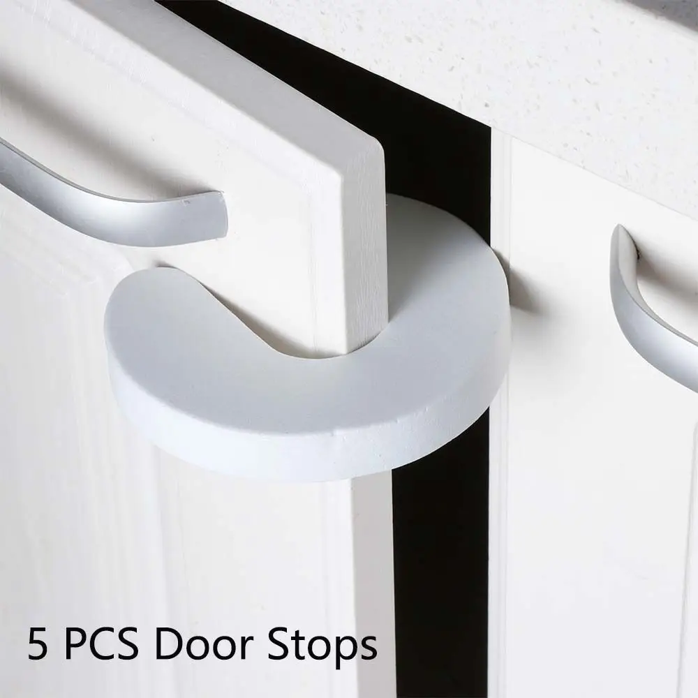 C Shape Safety Children Protection Children Foam Security EVA Door Stops Door clamp Stopper Clip Gate Stopper