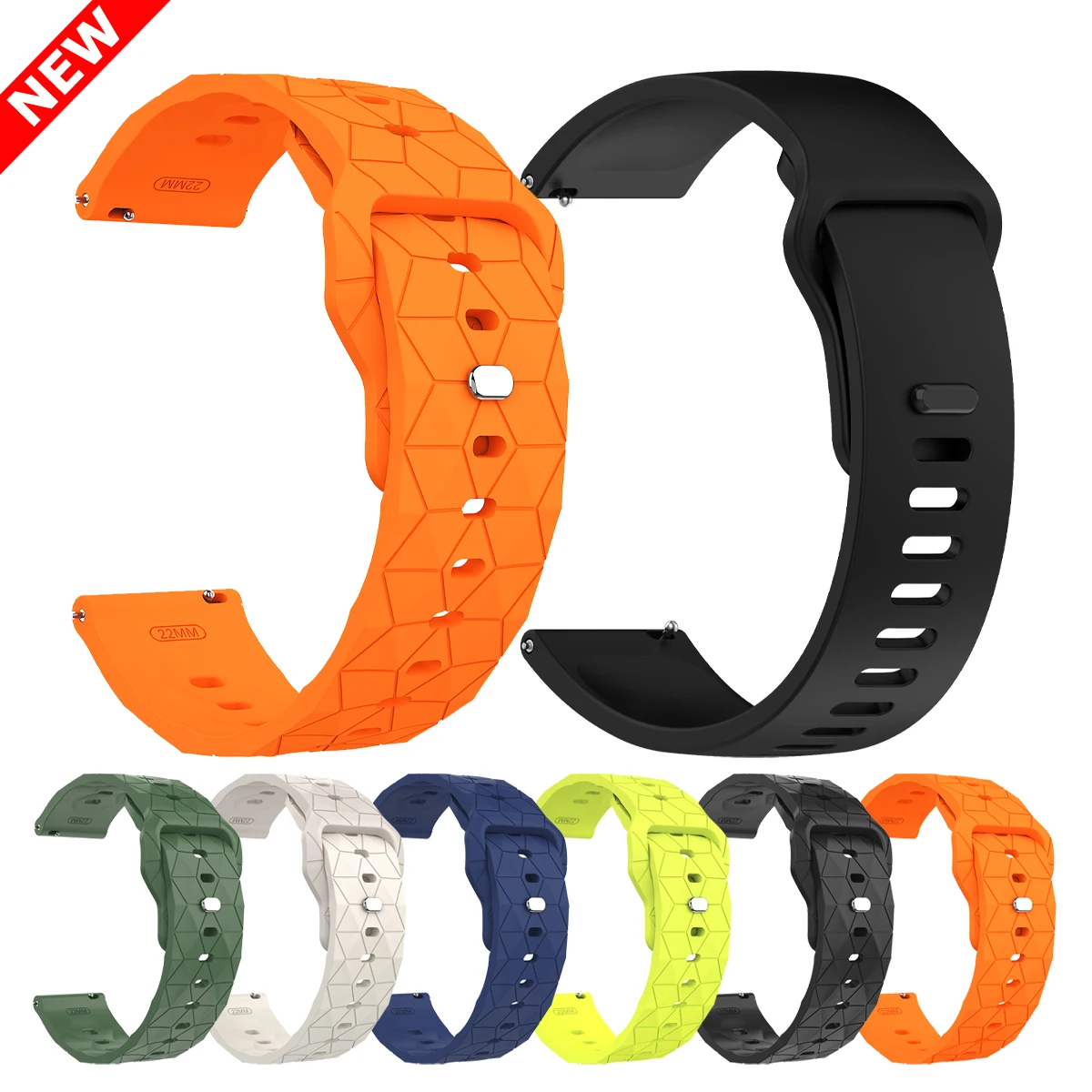 22 mm Kautschukarmband für Samsung Galaxy Watch 3 45 mm 46 mm Sportarmband für Samsung Gear S3 Classic Frontier Classic Armband