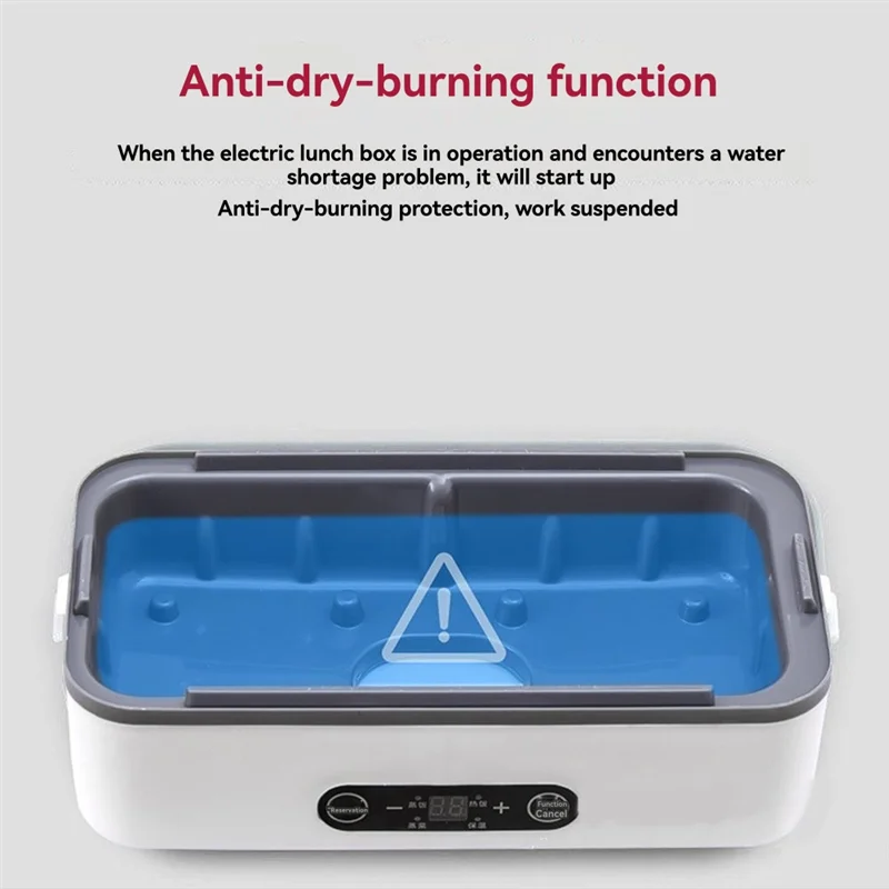 A01V-صندوق غداء كهربي محمول جهاز طهي الأرز الأوتوماتيكي معزول جهاز تسخين الطعام مع الموقت لآلة الطبخ الصغيرة للمكتب