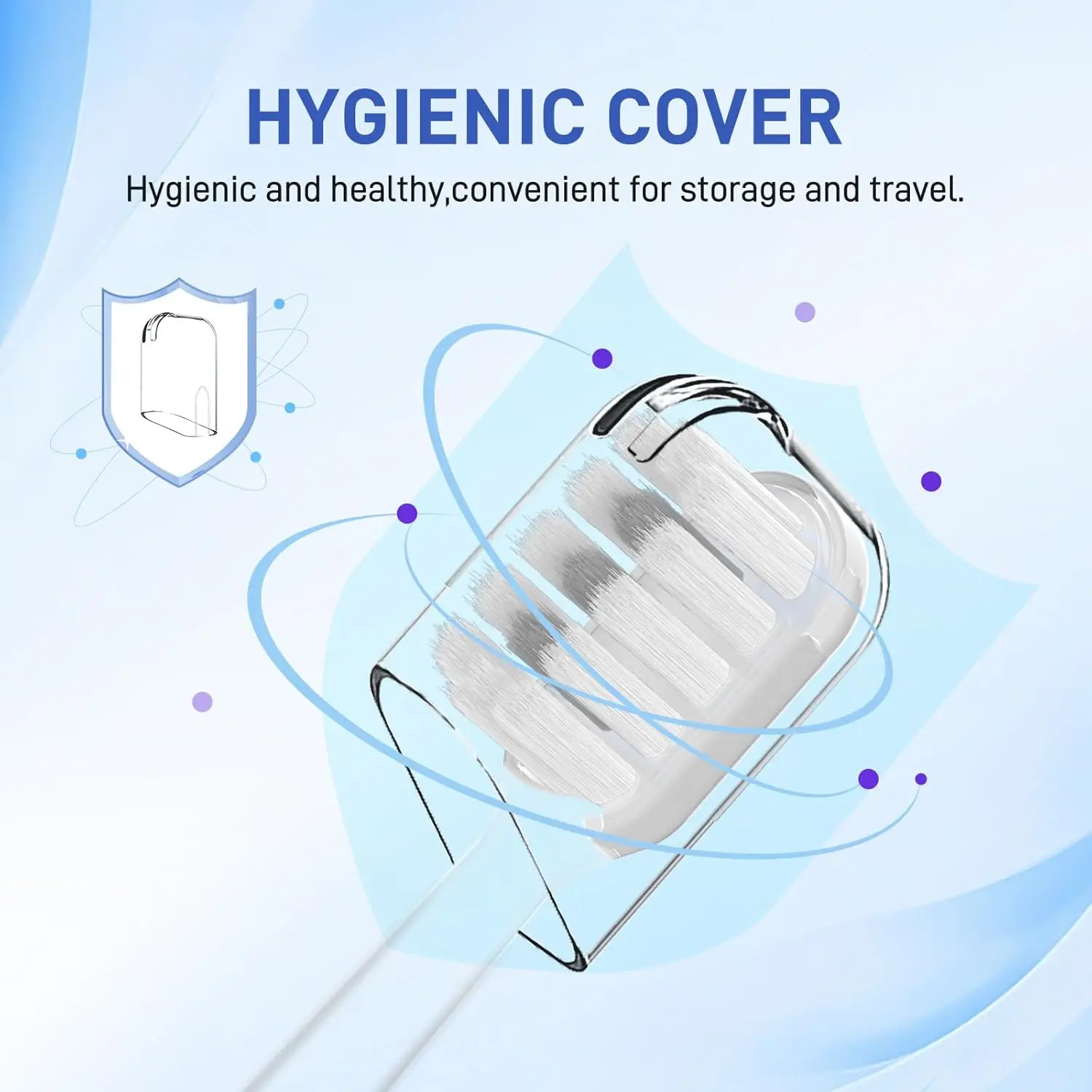 Picture 5: 10 Pcs/Pack Replacement Toothbrush Heads For Laifen Wave Electric Toothbrush, For Sensitive Gum Care , Transparent