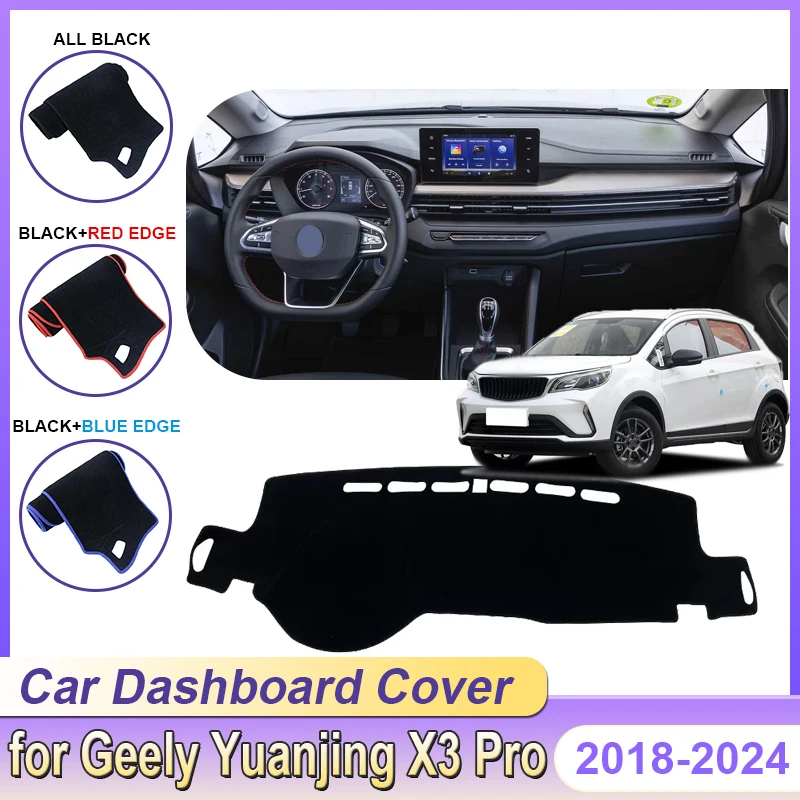 

Коврик для приборной панели автомобиля для Geely Yuanjing X3 Pro Livan X3 Pro 2018 ~ 2024, коврик от солнца, защитный козырек, избегайте света, аксессуары для ковров
