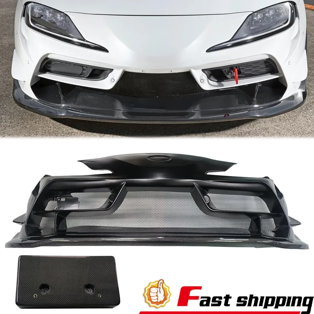 

Front Bumper Cover W/Licence Plate Bracket For 19-22 Toyota A90 A91 SUPRA GR