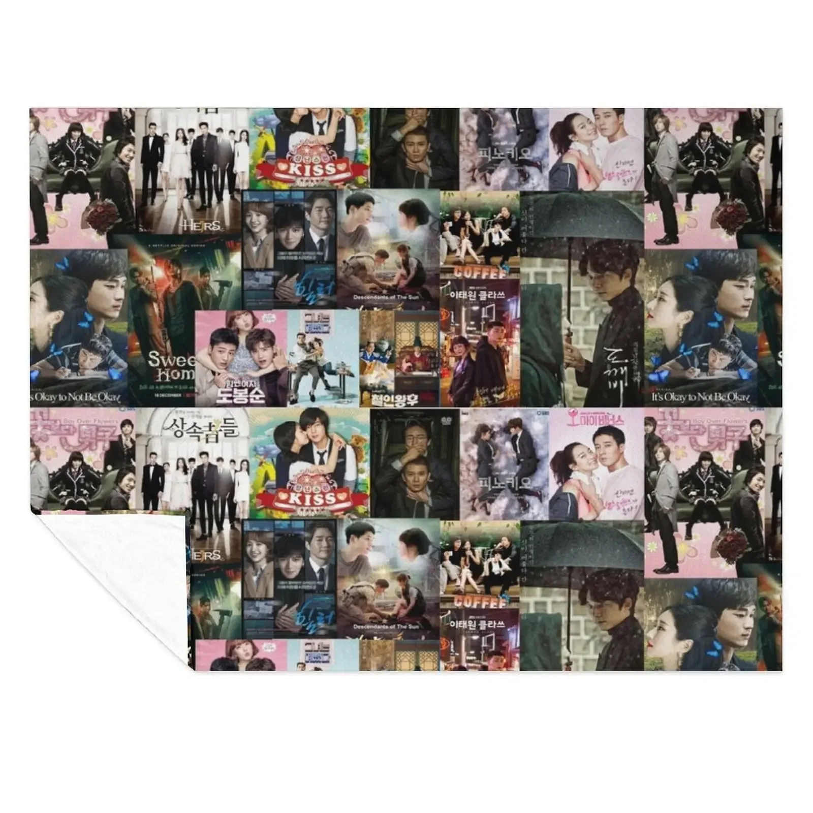 

The Best Korean Dramas posters, k-Dramas posters for Koreaboo Itaewon class, the heirs, boys over flowers Throw Blanket