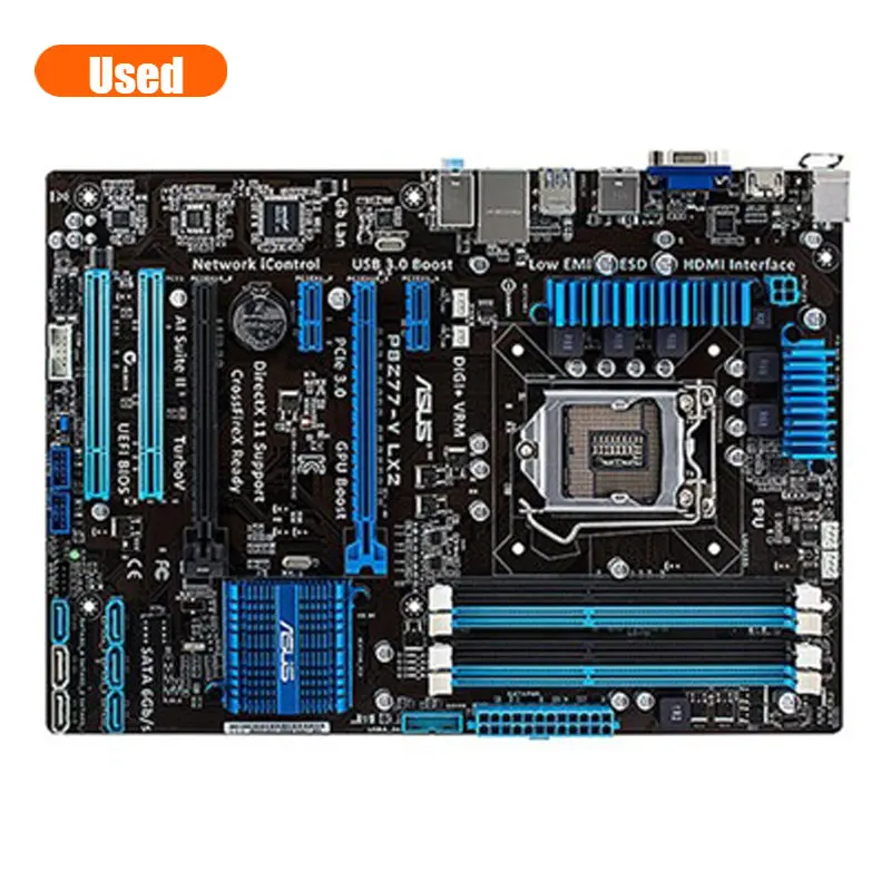 Imagem -04 - Asus-placa Mãe Desktop P8z77-v Lx2 Soquete Z77 Lga 1155 i3 i5 i7 Ddr3 32g Sata3 Usb 3.0 Atx