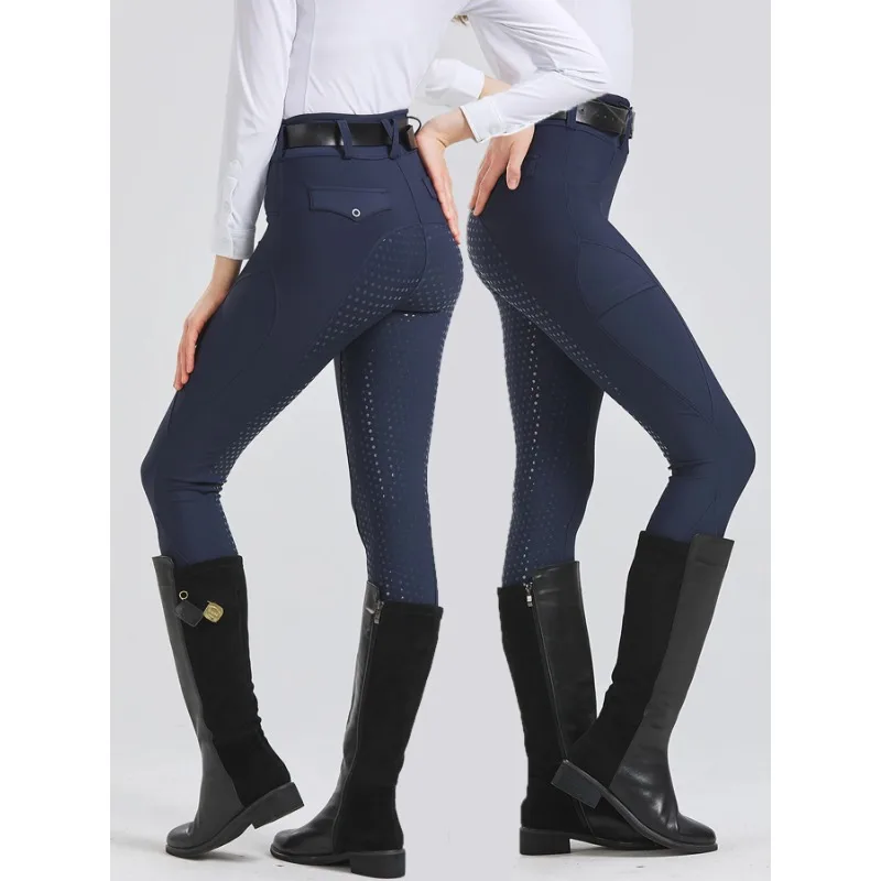 سراويل احترافية لركوب الخيل من السيليكون مضادة للانزلاق سريعة الجفاف ضيقة لركوب الدراجات للامتحانات الفروسية #1