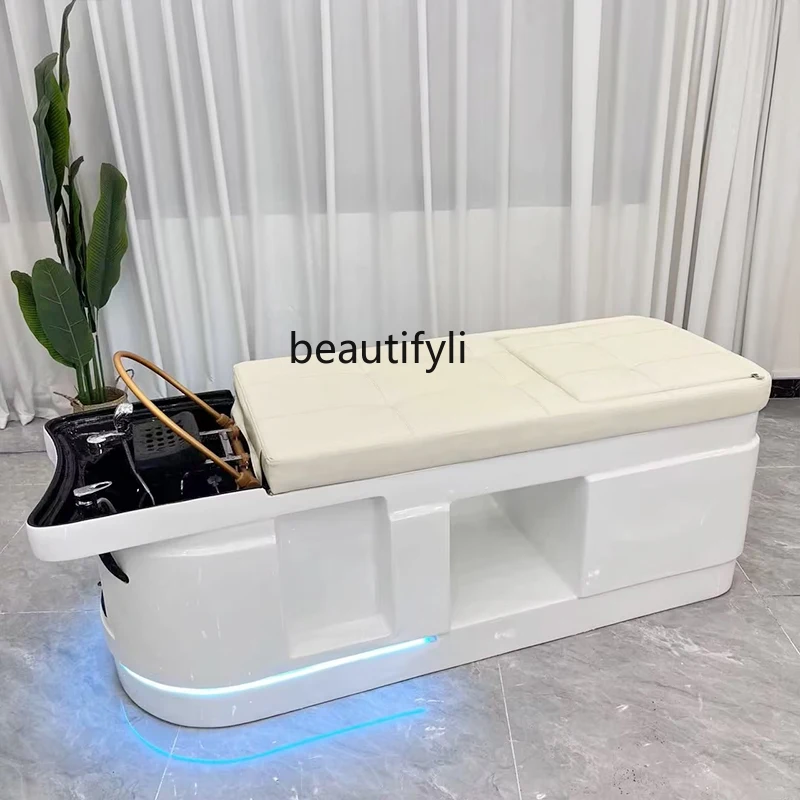 High-End FRP Head Massage Treatment Hair Saloon Dedicated Beauty Salon Thai Fumigation Water Circulation Bed