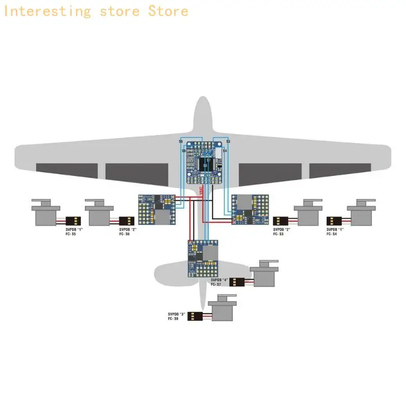MATEK SERVO PDB mit 4A BEC 5,5-36V bis 5-8,2V Flight Controller Modul Board 55KC – Detail 6