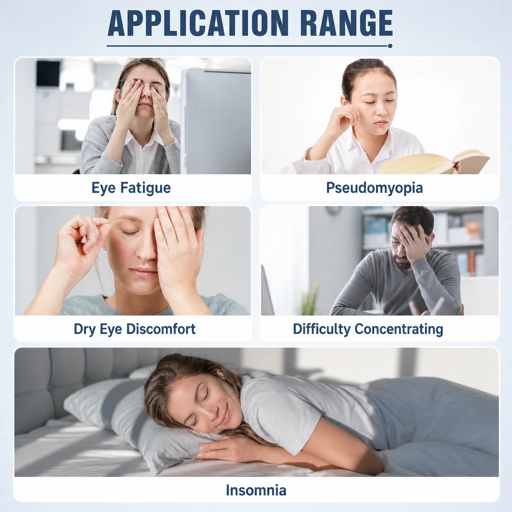 Eye Physiotherapy Low-Frequency Pulse with Massage Feeling Microcurrent Holographic Therapy Eye Care Product