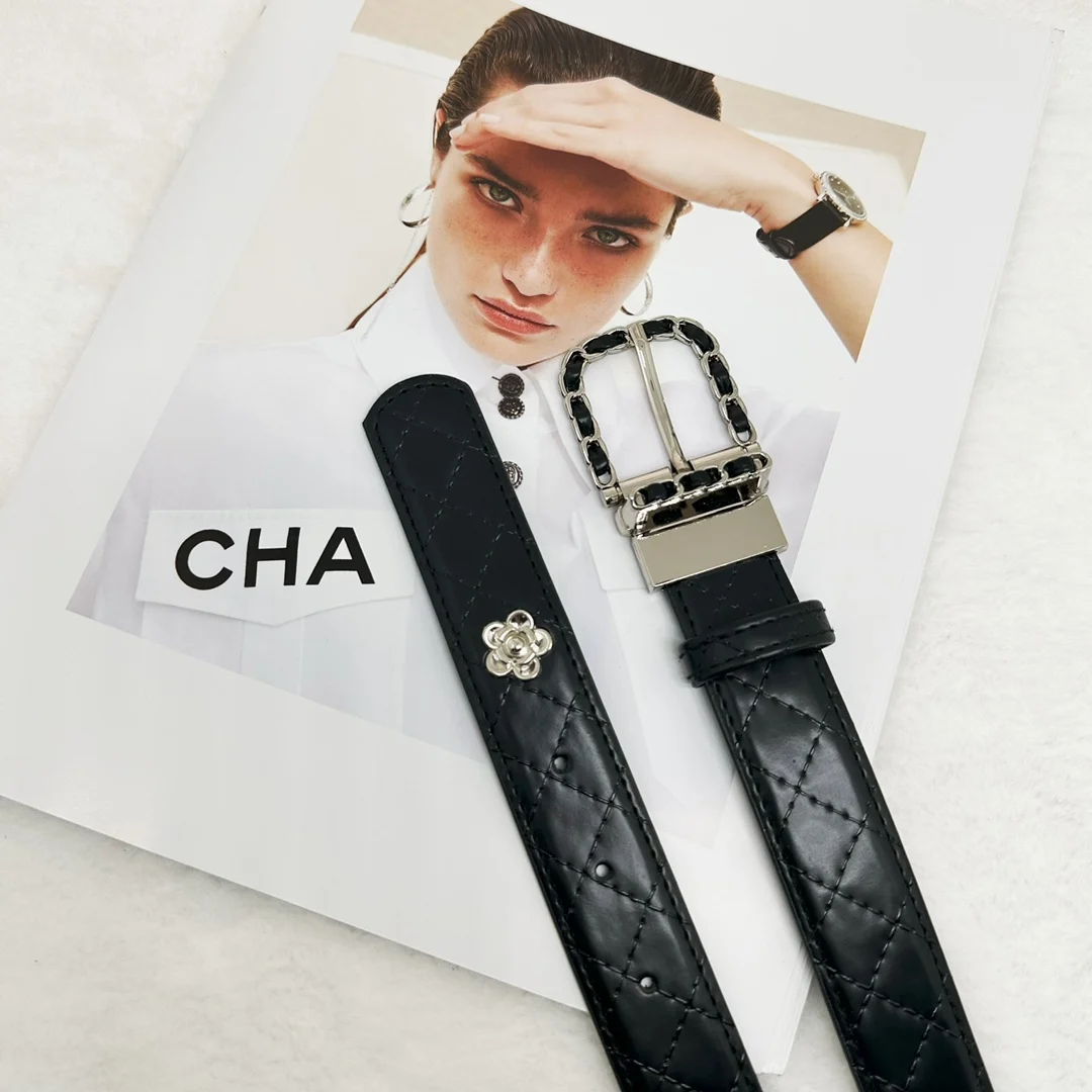 Luxury Brand Leather Belt For Women Designer Alloy Buckle Waist Strap Female Jeans Trouser Dress Waistband