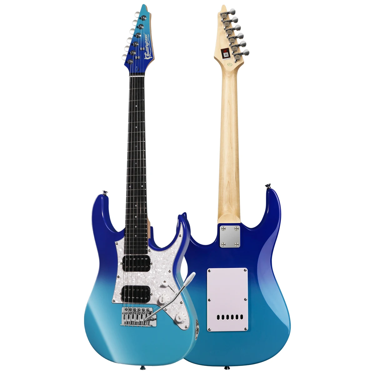 

Electric Guitar D-120R 6String Mini Kids Travel Poplar Body Canadian Maple Neck India Rosewood Dual Humbucker 22Frets Instrument