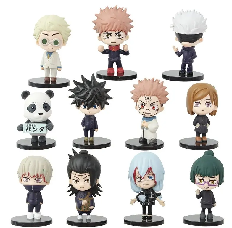 11 قطعة/المجموعة أنيمي Jujutsu Kaisen شخصيات Satoru Gojo نموذج اللعب 7 سنتيمتر Itadori يوجي Fushiguro Kugisaki Geto Ryomen #4