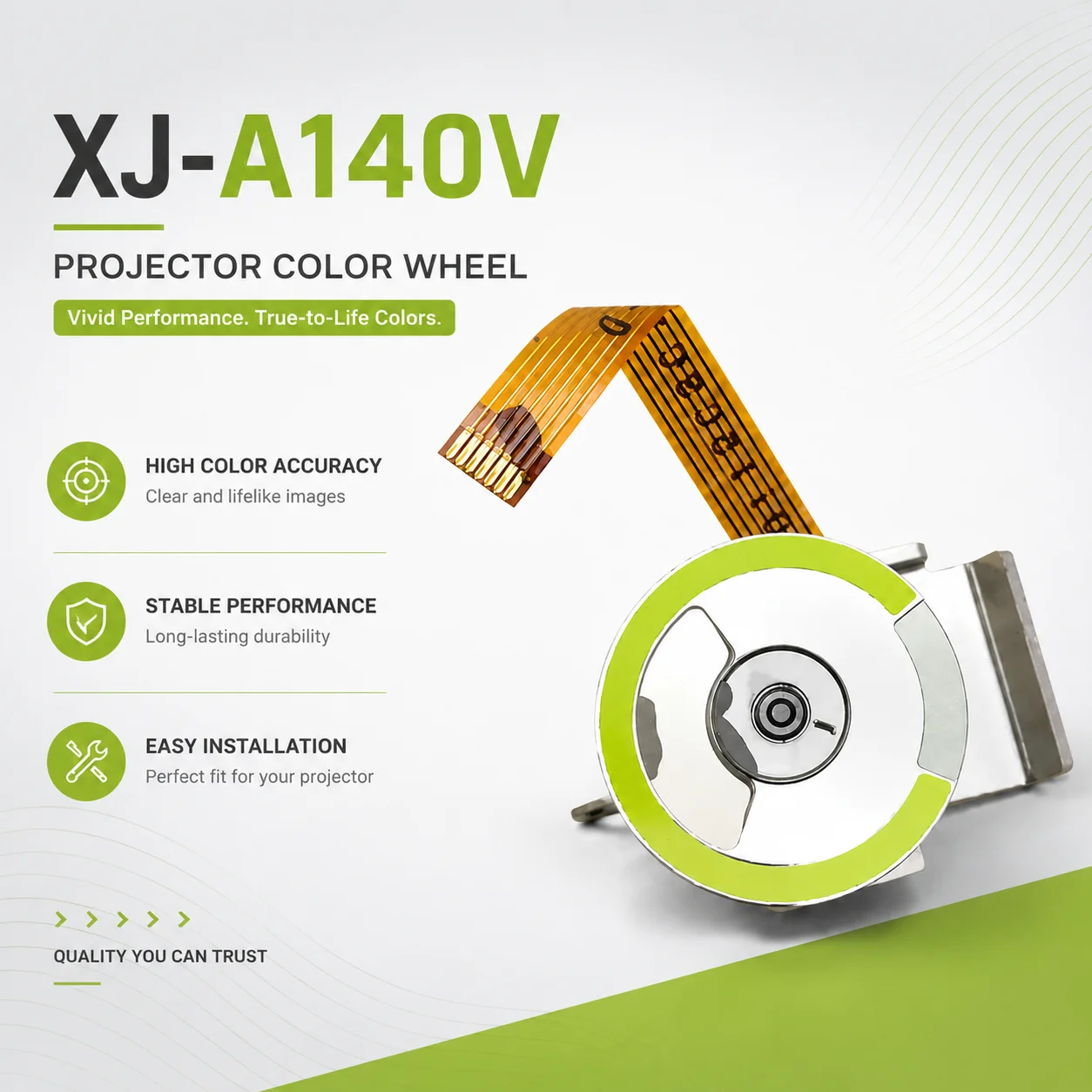 Original Projector Color Wheel For XJ-A145V A150V A155V A135V A140V Projectors