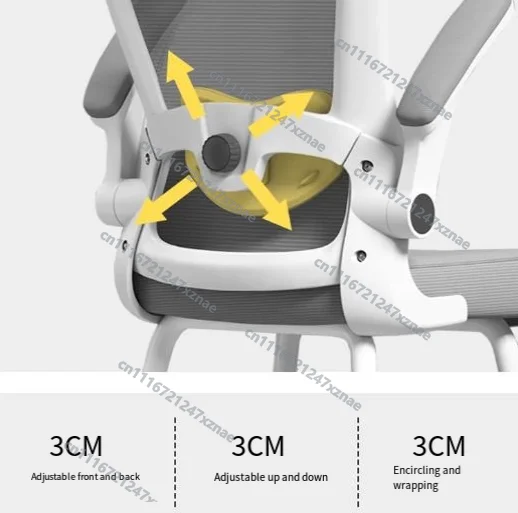 Adjustable lifting desk writing chair, latex + headrest, Lifting chair, four-legged lift,