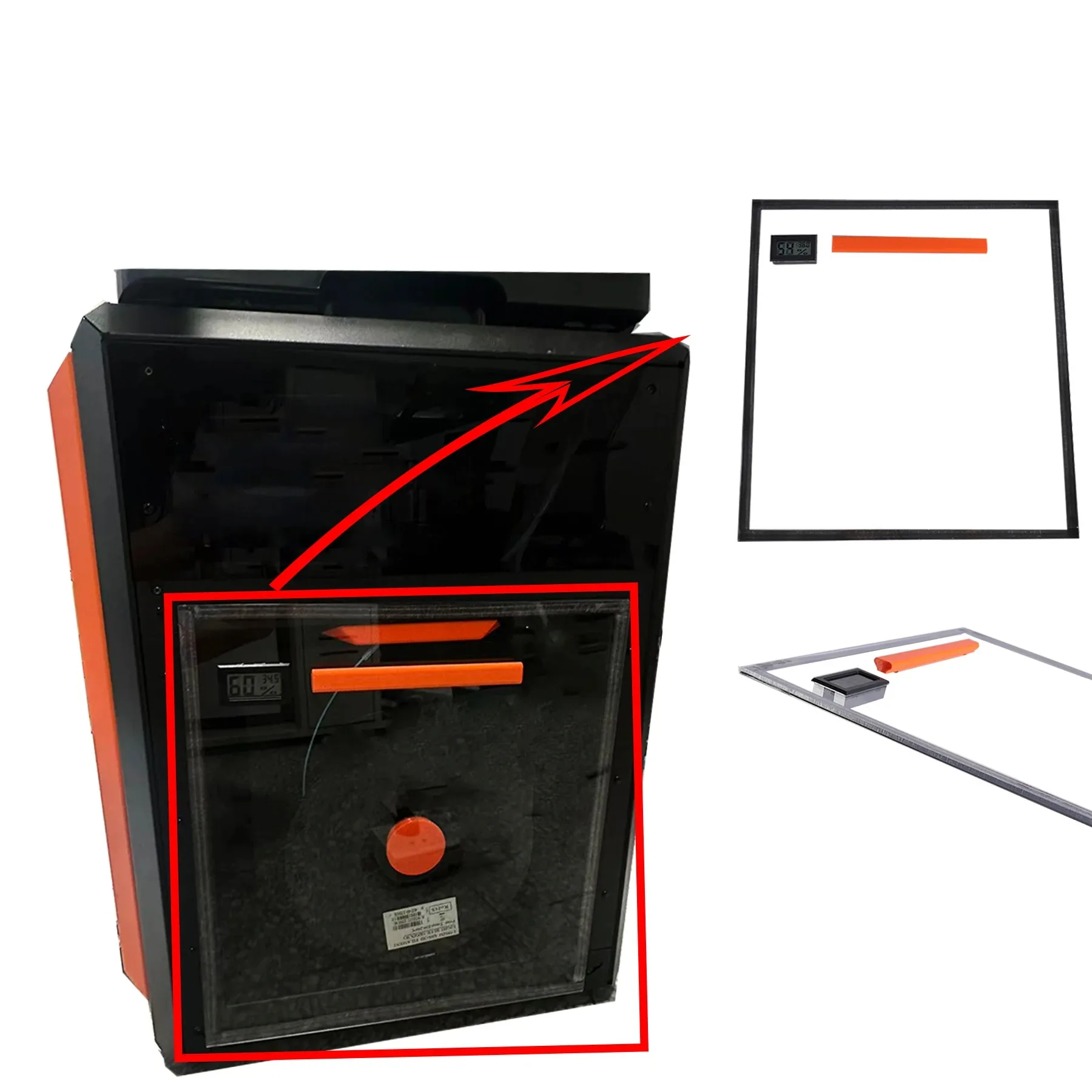 

Prusa Core One Enclosure Side Panel - Transparent PC Dust-Proof & Moisture-Resistant Cover