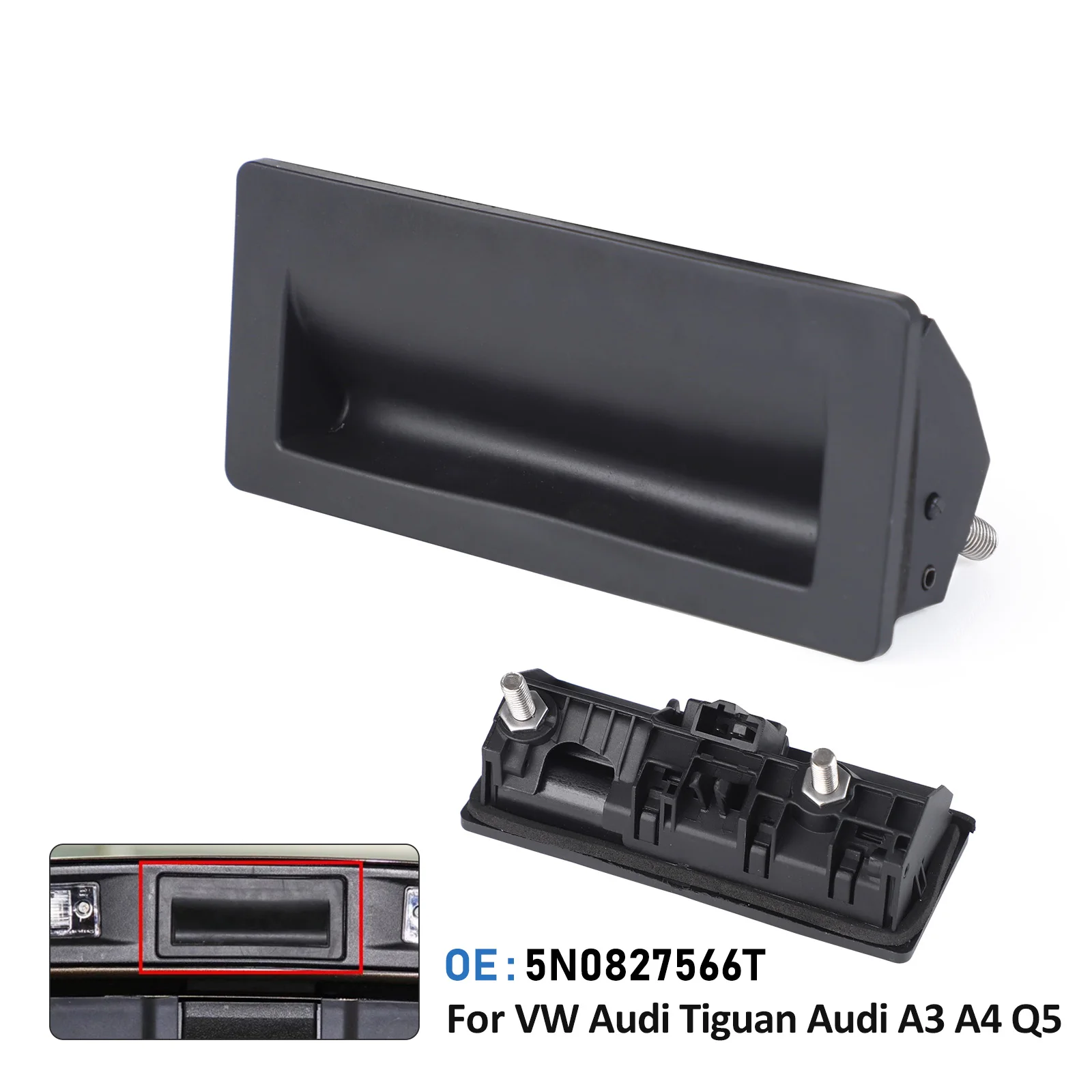 

1PC 5N0827566T 5N0827566B Tailgate Rear Trunk Lock Opening Release Switch For Audi A3 A4 A5 A6 Q3 Q5 VW Jetta Passat Skoda Yeti