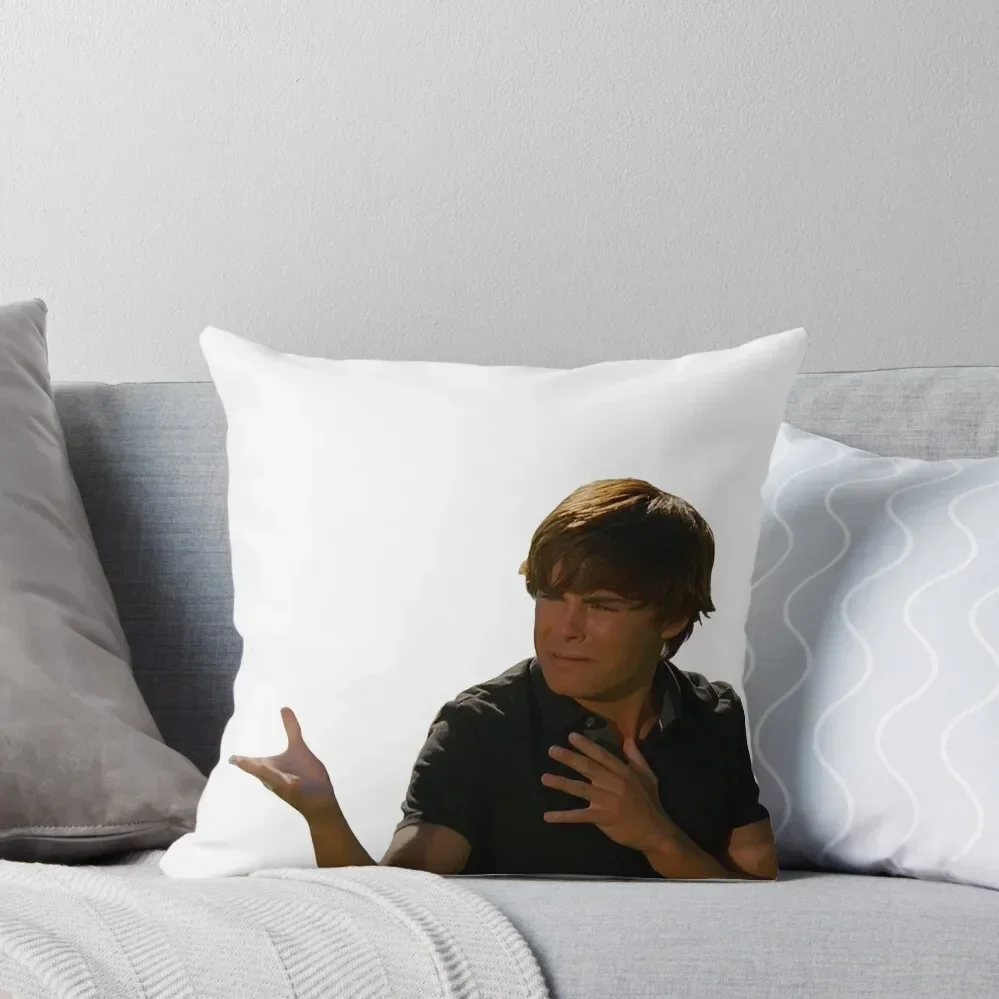 troy bolton Throw Pillow Luxury Sofa Cushions Decorative Cushions pillow