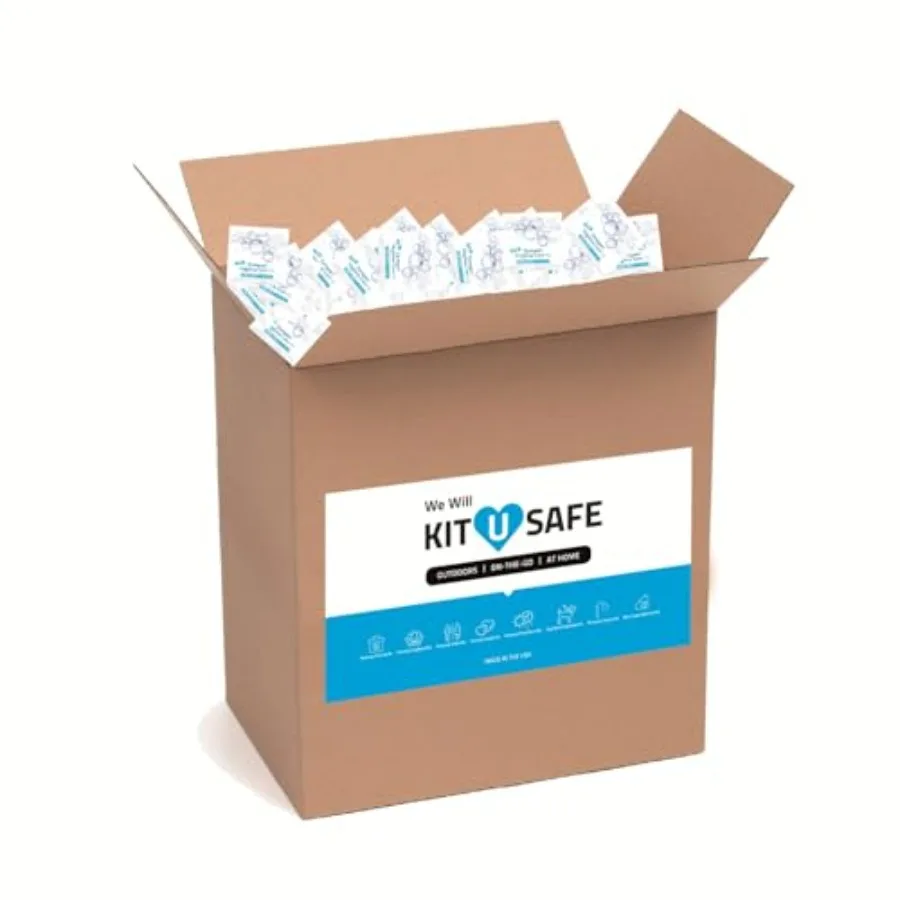 

Compact Hygiene Kit for Homeless Care Emergency Use: Travel-Size Toothbrush, Soap, Wipes, Washcloth Blue Nylon Fabric, Lightwei