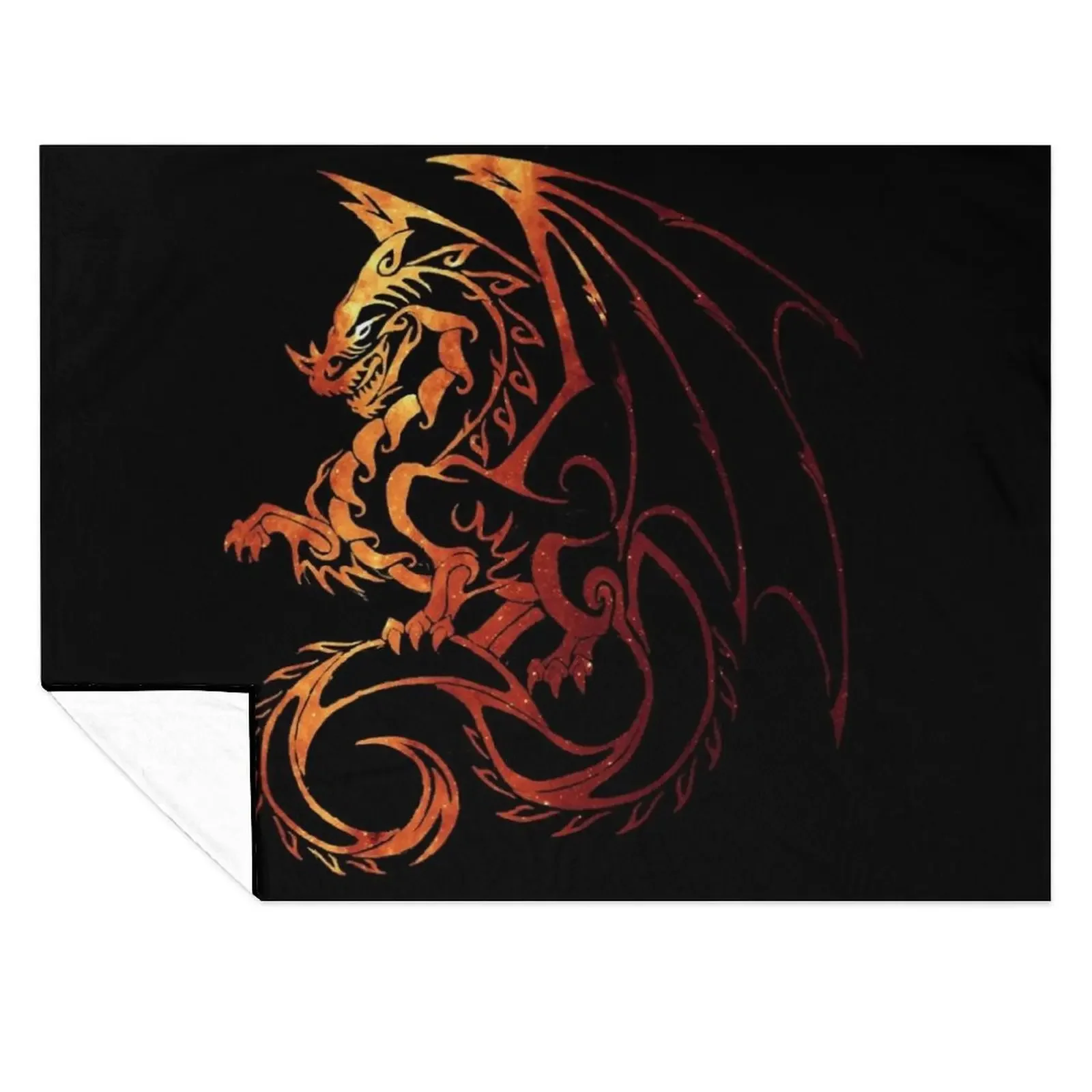 

Dragon Throw Blanket Cute Plaid manga Softest Weighted Blankets