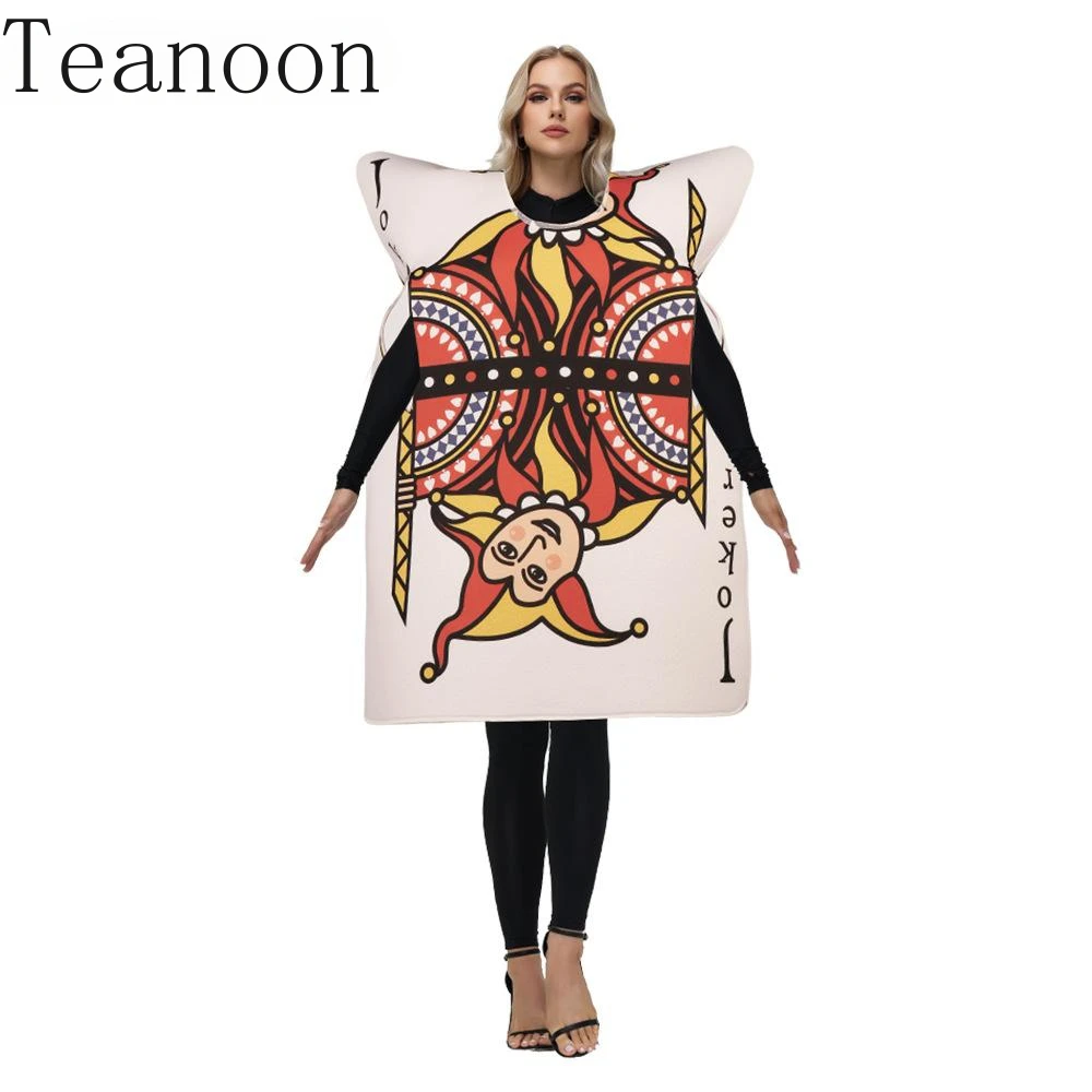 Teanoon King Spades Cosplay Costume Fancy Disguisement Wear Sponge Party Jumpsuit Woman Man Carnival Purim Suit Couple Clothes