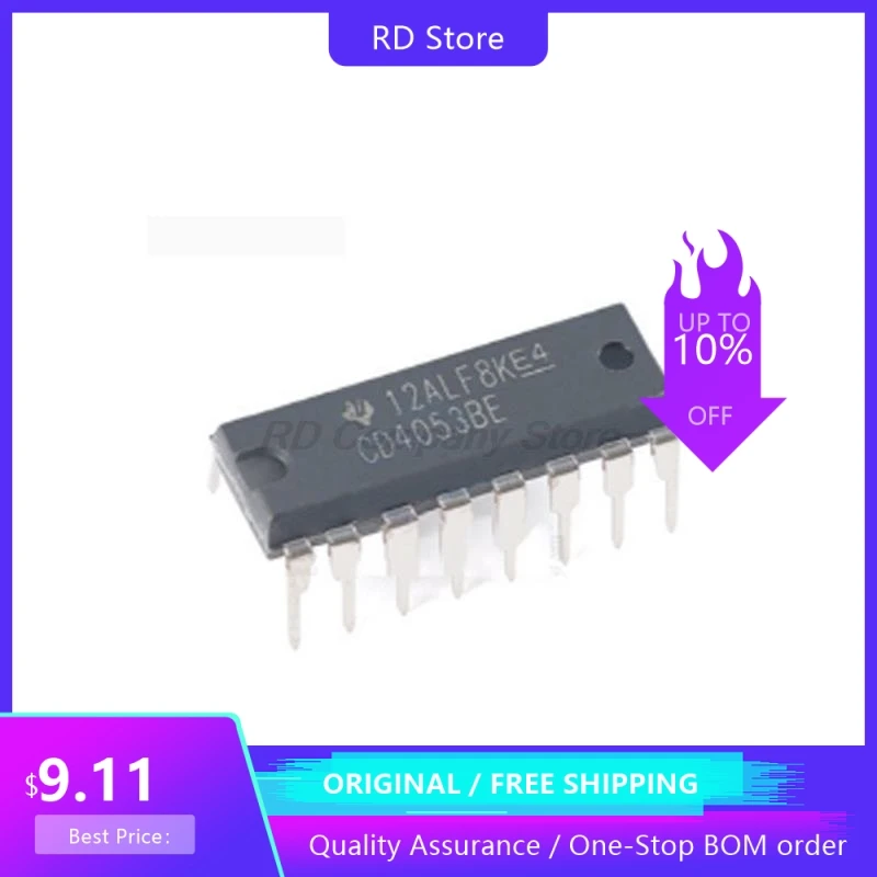 

10PCS CD4053BE Analog Multiplexer DIP-16 New Original In stock Free Shipping