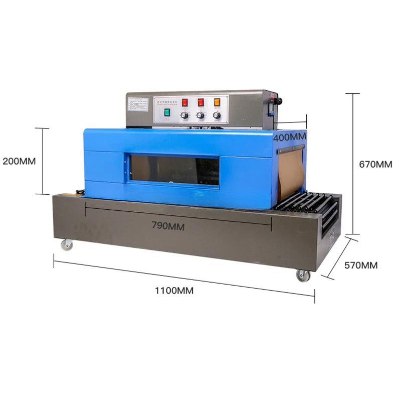 For WDBS400 Semi-automatic PVC POF film Cable Heat Tunnel Film Shrink Packing Machines