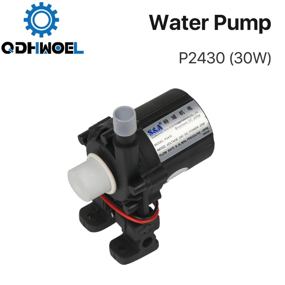 QDHWOEL  Water Pump P2430 P2450 P24100 for S&A Industrial Chiller CW-3000 AG(DG) CW-5000 AH(DH) CW-5200 AI(DI)