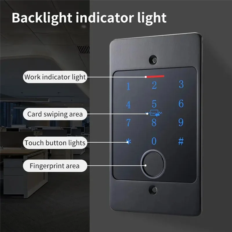 DIGIT-Wifi Tuya App Smart Door Lock Keyboard RFID Access Controller Waterproof Metal Keypad Concealed Install Access Control