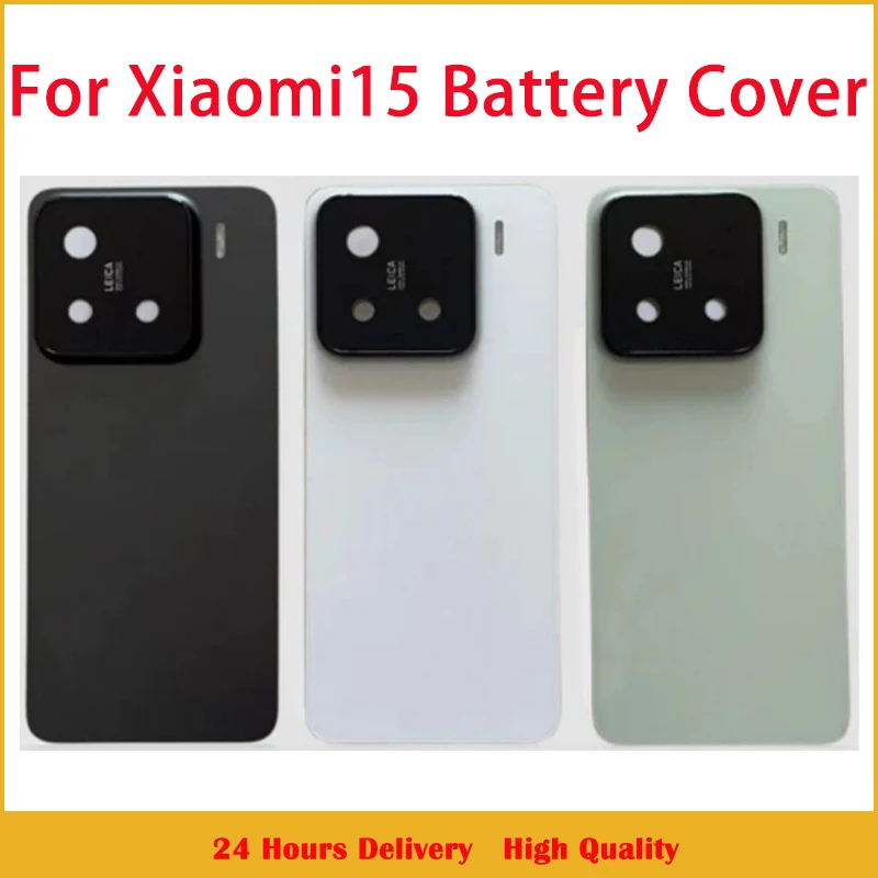 Szkło do Xiaomi 15 Pokrywa Baterii Części Zamienne do Xiaomi Mi 15 Tylna Klapka Baterii Obudowa Telefonu z Logo — zdjęcie produktu 3