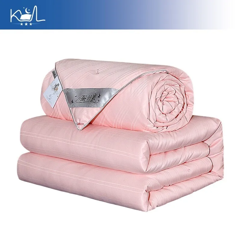 Premium Handmade Mulberry Silk Comforter | Thickened Warm Quilt for Spring Autumn Winter All Season Use