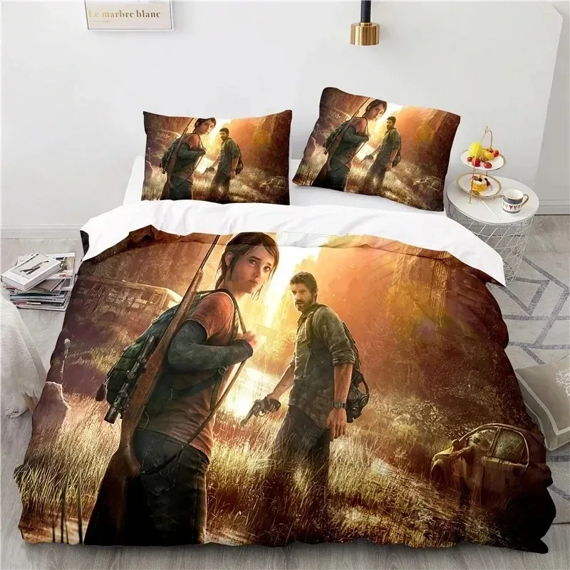 

3D Printed Game The Last of Us Bedding Set Boys Girls Twin Queen Size Duvet Cover Pillowcase Bed Kids Adult Home Textileextile