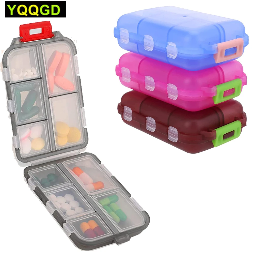 

1Pcs Pill Organizer Moisture Proof Pills Box for Pocket Purse Daily Pill Case Portable Medicine Vitamin Holder Container