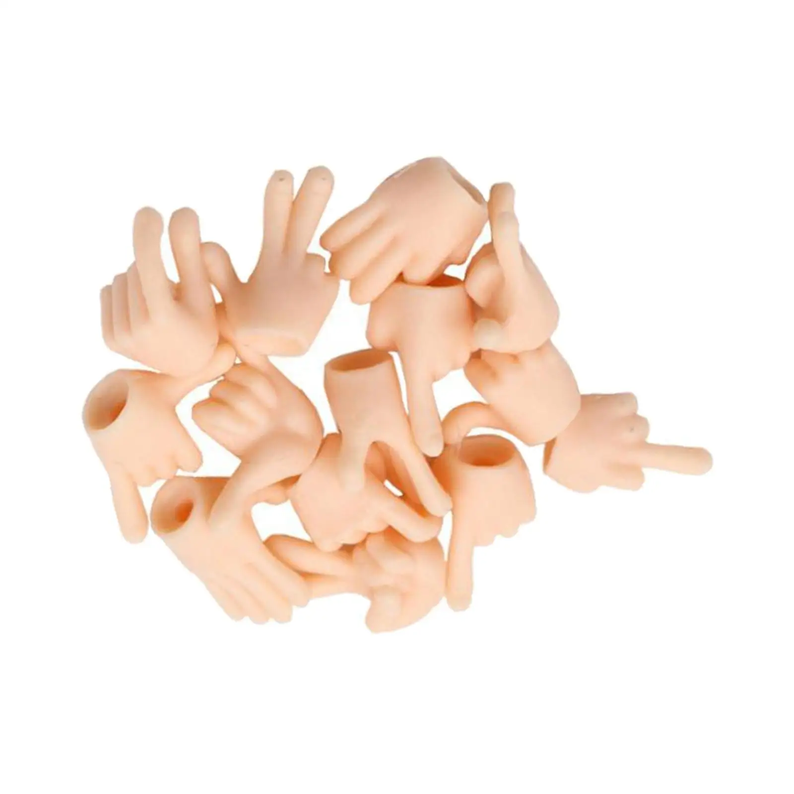 

Mini Dolls hands Replacement 1/12 Scale Action Figure for Dolls Pretend Play