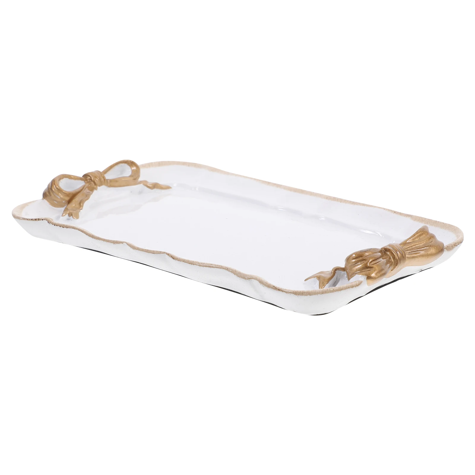 الرجعية القوس علبة مجوهرات طبق تقديم الحلوى رسمت باليد معكرون مادة الراتنج اكسسوارات الديكور المنزل تخزين كعكة وجبة خفيفة عيد الحب