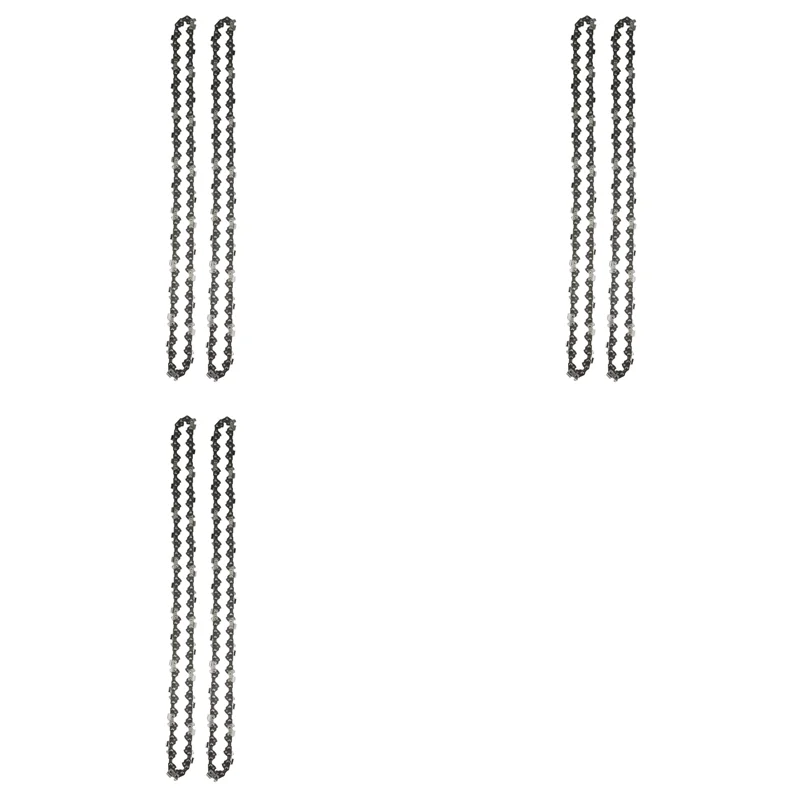6Pcs 16 Inch 57 Drive Links Chainsaw Saw Chain Blade Wood Cutting Chainsaw Parts Chainsaw Saw Mill Chain
