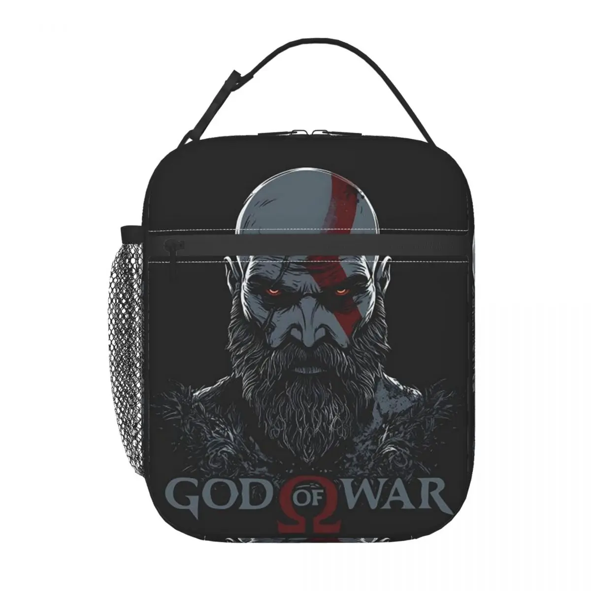 God Of War Ragnarok Action Adventure Game Insulated Lunch Bag for Women Kids Portable Food Boxes Thermal Lunch Box Tote