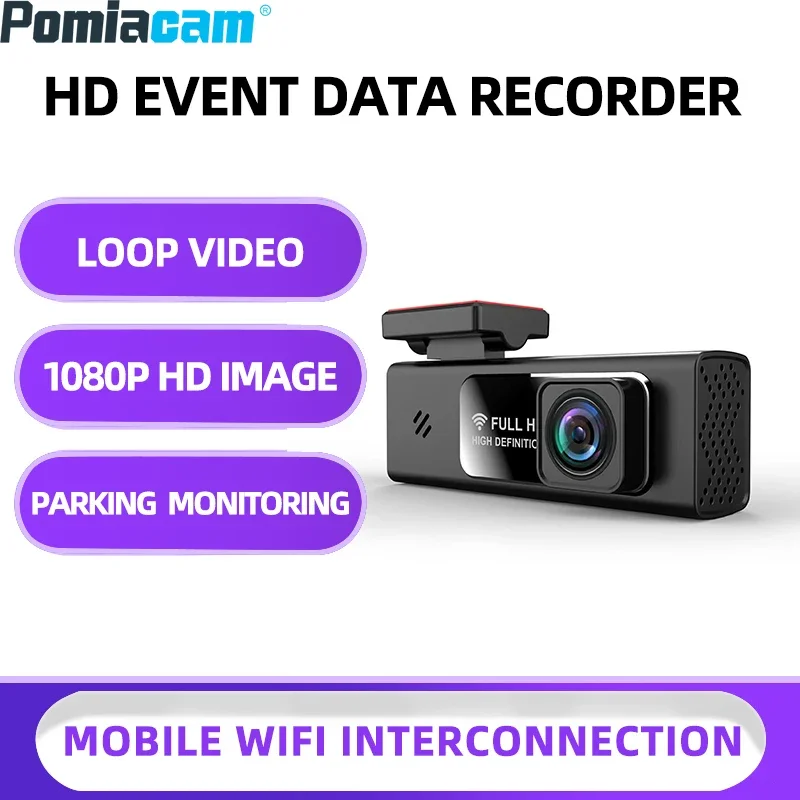 C802 WiFi 1080P Mini Video Recorder Wireless Car Camera Driving Recorder Mini Driving Recorder Suitable for Car Home Indoor