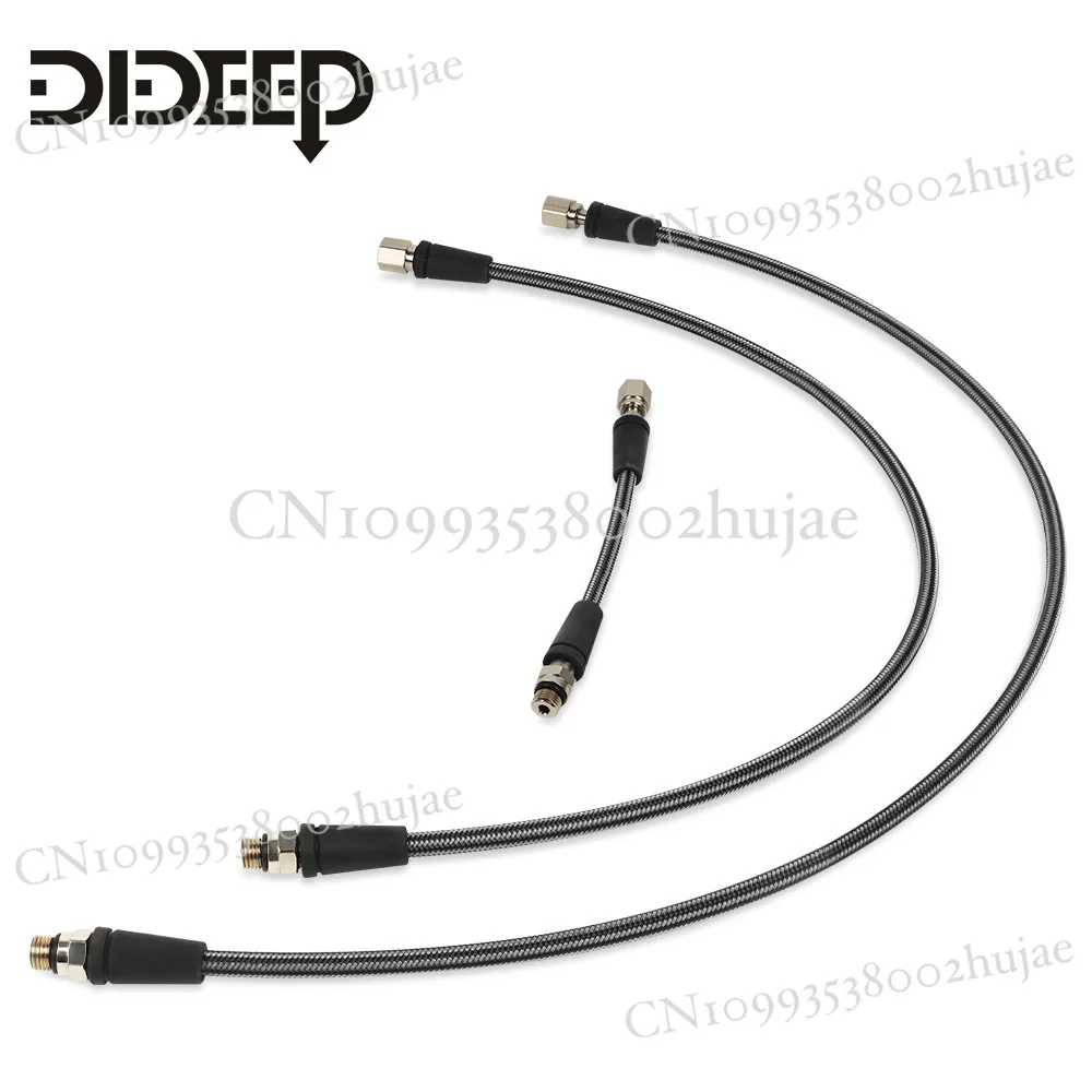 

DIDEEP Dive Residual Pressure Tube - High-Pressure Braided Carbon Fiber Hose, 15cm Side Mount BCD Regulator