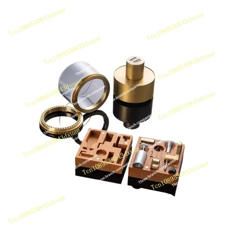 Three-Inch High-End Tea-Boiling Stove Outdoor Alcohol Stove Coffee Stove Portable Tea Cooker Small Size Brass Tea Set