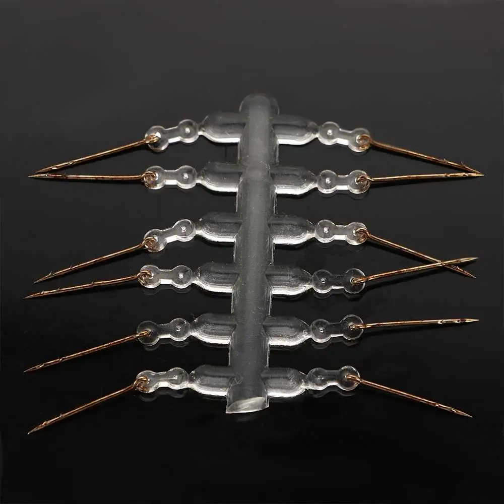 

Metal 12Pcs/Set Bait Sting with Clear Rubber Corn Boilies Pin Ronnie Hair Rig Carp Feeder Tackle Bait Spike Fishing Accessories
