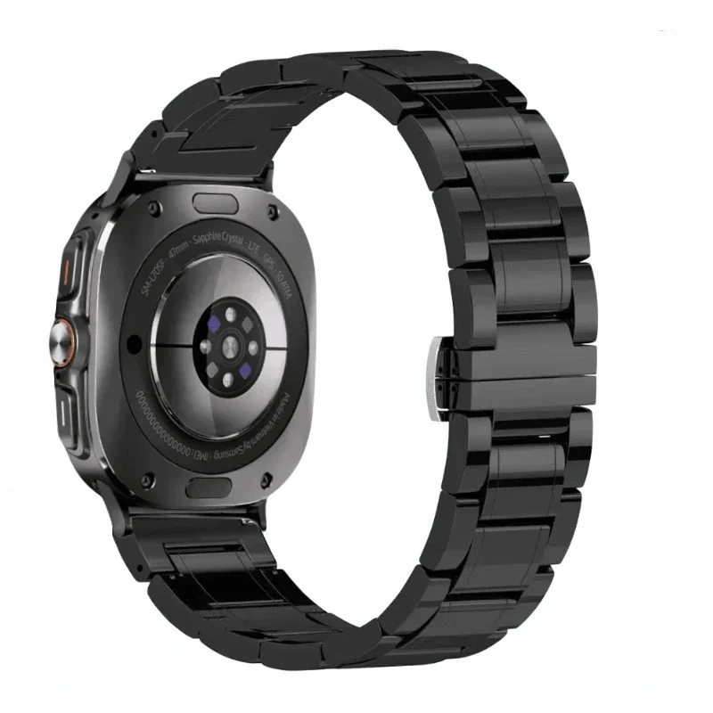 Ceramic+Metal Band for Samsung Galaxy Watch Ultra 47mm Sports Metal Bracelet WristBand for Galaxy Watch 7 Ultra Replacement Belt