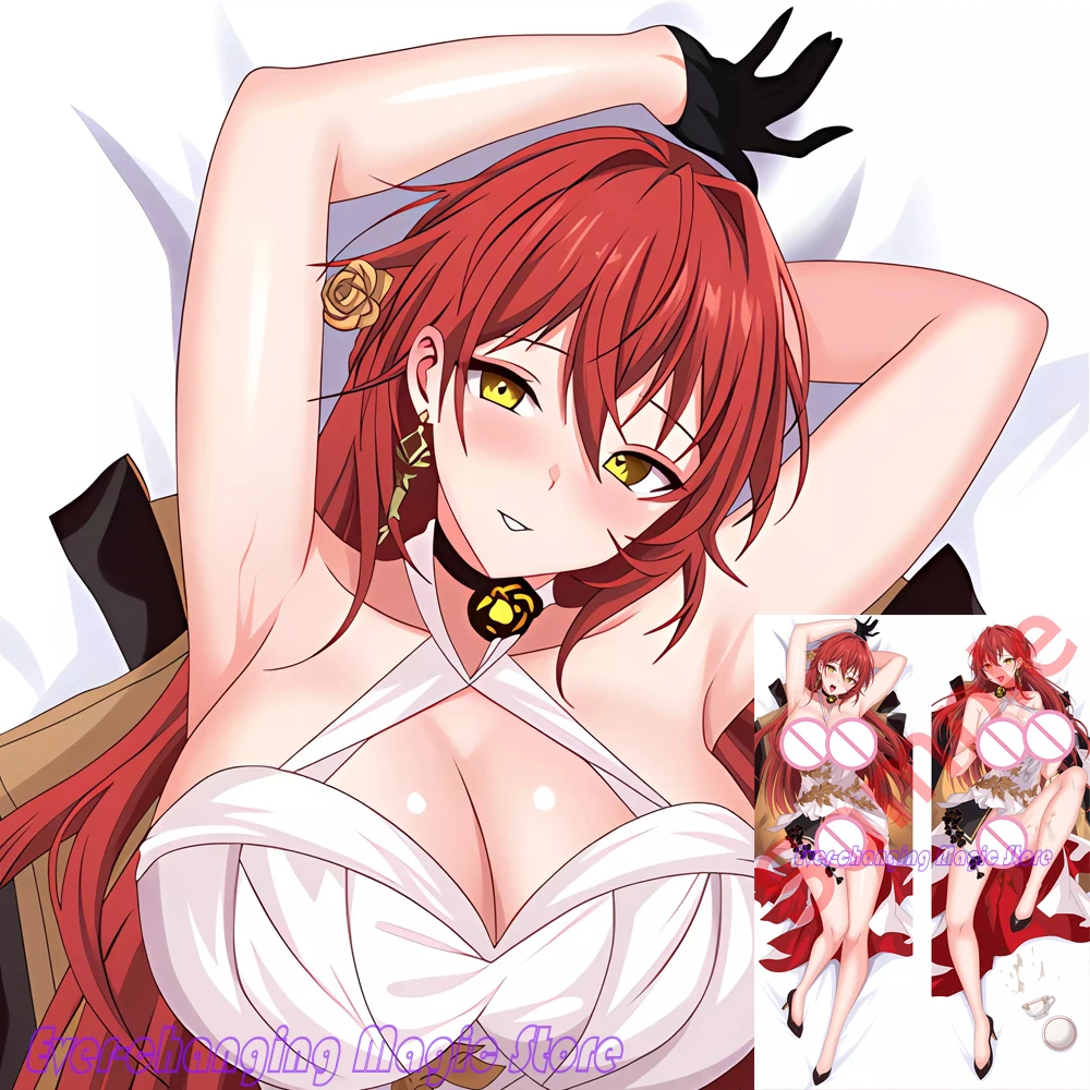 

Подушка Dakimakura Honkai со звездами и рейками Himeko, подушка для всего тела, искусственная игрушка, наволочка для диванной подушки, украшение для кровати, подарок