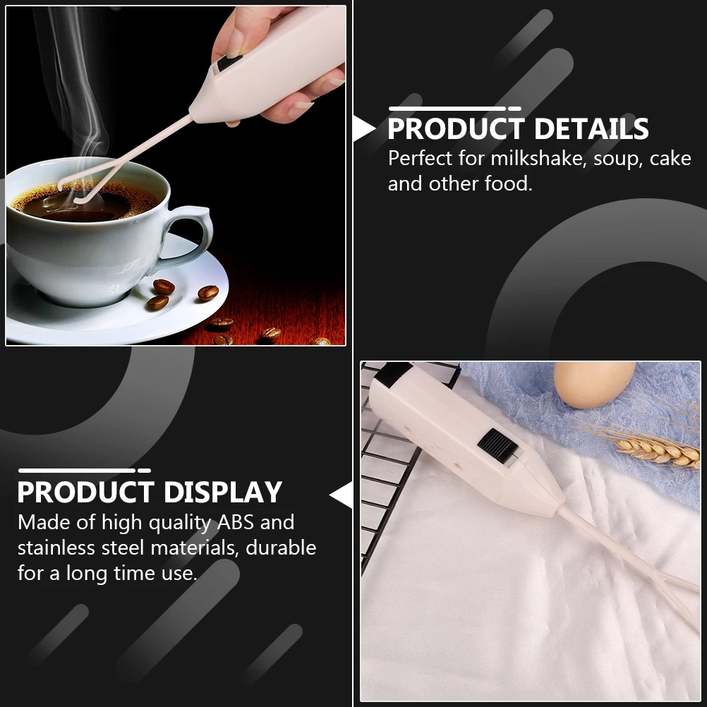 

Электрический вспениватель молока, ручной миксер, венчик для взбивания яиц, блендер для кофе, нержавеющая сталь, АБС-материал, кухонный инструмент для