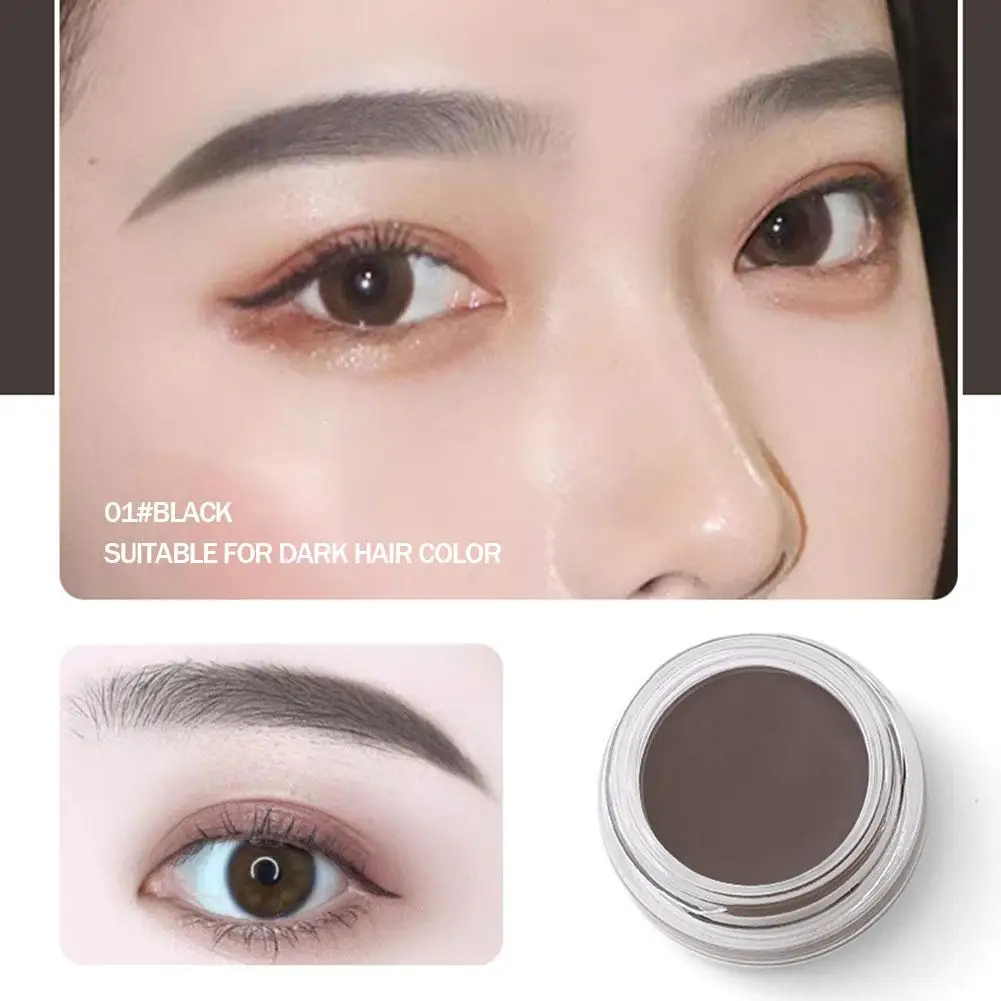 Eyebrow Cream Gel Enhancers Long-Lasting Waterproof Quick-Dry Eye Brows Pomade Gel with Brushes for Women Makeup