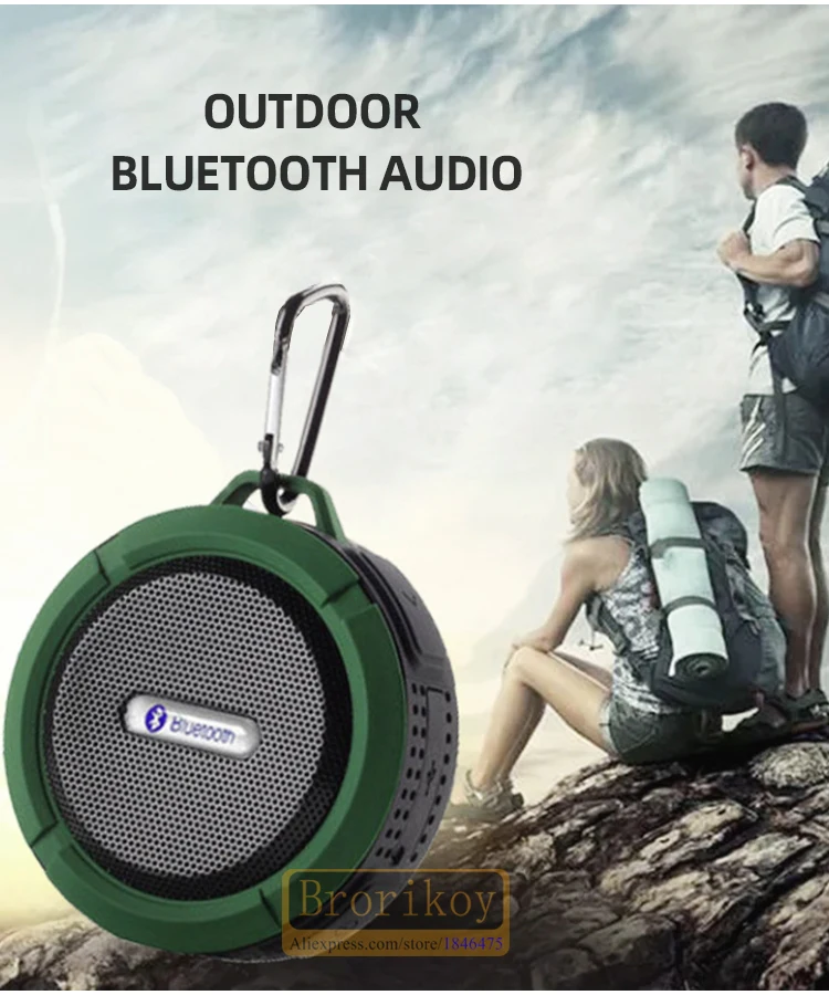 Wireless Bluetooth Speaker Waterproof Shower Bluetooth-compatible Speaker Sports Audio TF Subwoofer Car Speakers