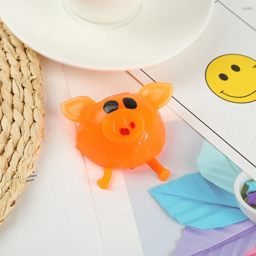 Sticky Pig Pig Head Water Ball Toy Splat Water Ball TPR Jello Pig Fidget Toy Funny Cute Jello Pig Vent Toy Children Toys