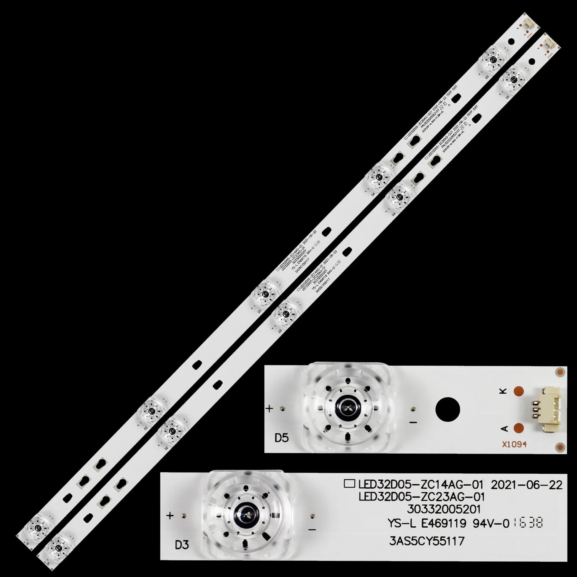 

1/5/10 комплектов светодиодной ленты подсветки для LT-32MU380 32HK30G LE32K8000T LED32D05-ZC26AG-02 LSC320AN09 PN: 30332005207